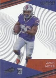 2020 Panini Chronicles Clear Vision Rookies Zack Moss #CV-23 card