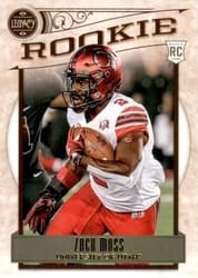 2020 Panini Legacy Base Set Zack Moss #186 card