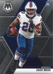 2020 Panini Mosaic Base Set Zack Moss #231 card