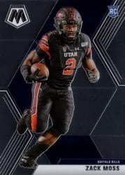 2020 Panini Mosaic Base Set Zack Moss #231 card
