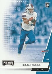 2020 Panini Playoff Base Set Zack Moss #232 card