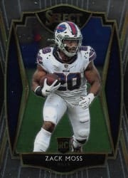 2020 Panini Select Base Set Zack Moss #169 card