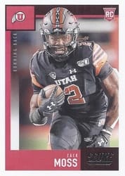 2020 Score Base Set Zack Moss #396 card