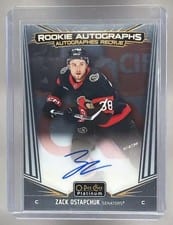 2024-25 O-Pee-Chee Platinum Rookie Autographs Zack Ostapchuk #R-ZO card