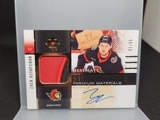 2024-25 Upper Deck Ultimate Collection Rookie Signature Premium Materials Zack Ostapchuk #RSM-ZO card
