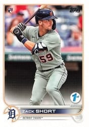 2022 Topps 1st Edition Base Set Zack Short #148 card