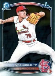 2025 Bowman Chrome Prospects Zack Showalter #BCP-74 card