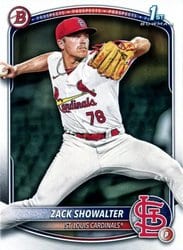 2025 Bowman Prospects Zack Showalter #BP-74 card
