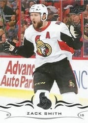 2018-19 Upper Deck Base Set Zack Smith #130 card
