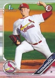 2019 Bowman Draft Base Set Zack Thompson #BD-104 card