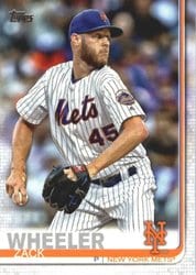 2019 Topps Base Set Zack Wheeler #371 card