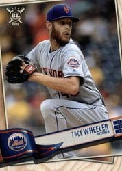 2019 Topps Big League Base Set Zack Wheeler #286 card