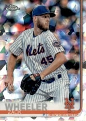 2019 Topps Chrome Sapphire Edition Base Set Zack Wheeler #371 card