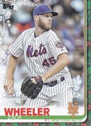 2019 Topps Holiday Base Set Zack Wheeler #HW75 card