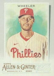 2020 Topps Allen & Ginter Base Set Zack Wheeler #295 card