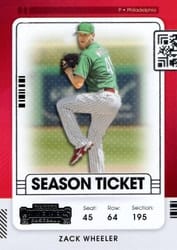 2021 Panini Contenders Base Set Zack Wheeler #57 card