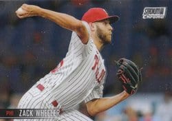 2021 Stadium Club Chrome Base Set Zack Wheeler #387 card
