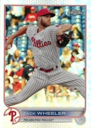 2022 Topps Chrome Logofractor Edition Base Set Zack Wheeler #45 card