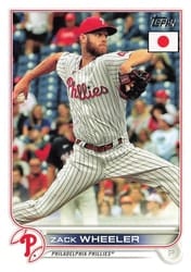 2022 Topps Japan Edition Base Set Zack Wheeler #188 card