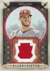 2023 Topps Allen & Ginter Relics (Pattern B) Zack Wheeler #AGRB-ZW card
