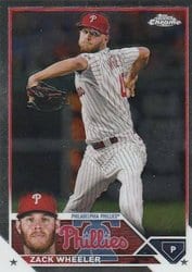 2023 Topps Chrome Base Set Zack Wheeler #20 card