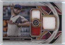 2023 Topps Tribute Triple Relics Zack Wheeler #TR-ZW card