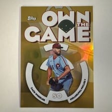 2024 Topps Archives 2006 Topps Baseball Own the Game Zack Wheeler #06OTG-22 card