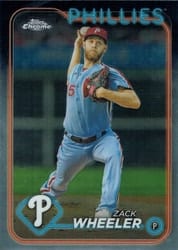 2024 Topps Chrome Base Set Zack Wheeler #25 card