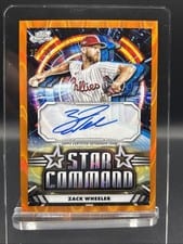 2024 Topps Cosmic Chrome Star Command Autographs Zack Wheeler #SCA-ZW card