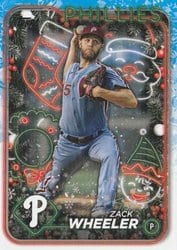 2024 Topps Holiday Base Set Zack Wheeler #H6 card