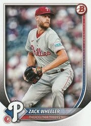 2025 Bowman Base Set Zack Wheeler #45 card