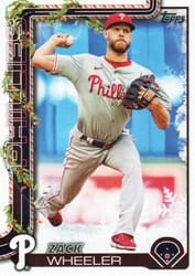 2025 Topps Holiday Base Set Zack Wheeler #H179b card
