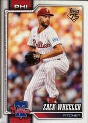 2026 Topps Base Set Zack Wheeler #261 card