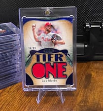 2026 Topps Tier One Tier One Relics Die-Cut Zack Wheeler #T1RD-ZW card