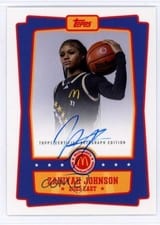 2025 Topps Chrome McDonald's All American Event Autographs ZaKiyah Johnson #EA-ZJ card