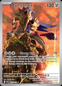 Destined Rivals Zamazenta #201 card