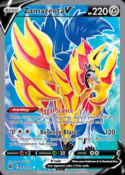 Brilliant Stars Zamazenta V #163 card