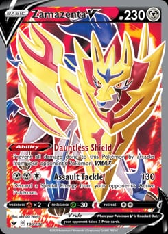 2020 Sword & Shield Zamazenta V #196 card