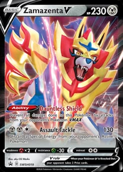 2019 SWSH Black Star Promos Zamazenta V #SWSH019