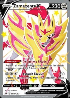 SWSH Black Star Promos Zamazenta V #SWSH293 card