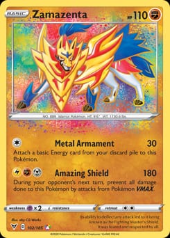 Vivid Voltage Zamazenta #102 card