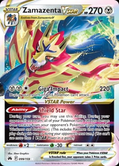 Crown Zenith Zamazenta VSTAR #99 card