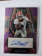 2022 Panini Select Draft Picks Rookie Signatures Zamir White #RS-ZWH card