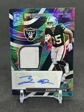 2022 Panini Spectra Aspiring Patch Autographs Zamir White #APA-ZWH card