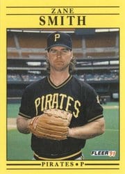 1991 Fleer Base Set Zane Smith #51 card