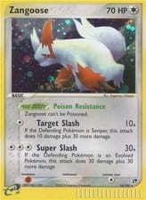 Sandstorm Zangoose #14 card
