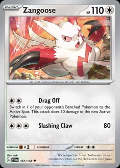 Scarlet & Violet Zangoose #147 card