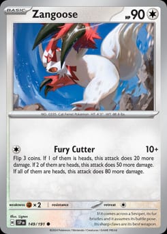 Surging Sparks Zangoose #149 card