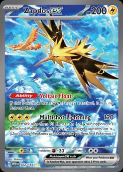 2023 151 Zapdos ex #202 card