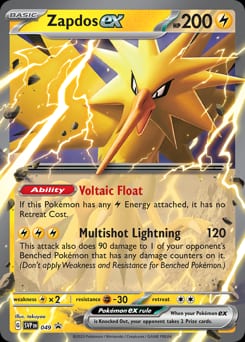 Scarlet & Violet Black Star Promos Zapdos ex #49 card